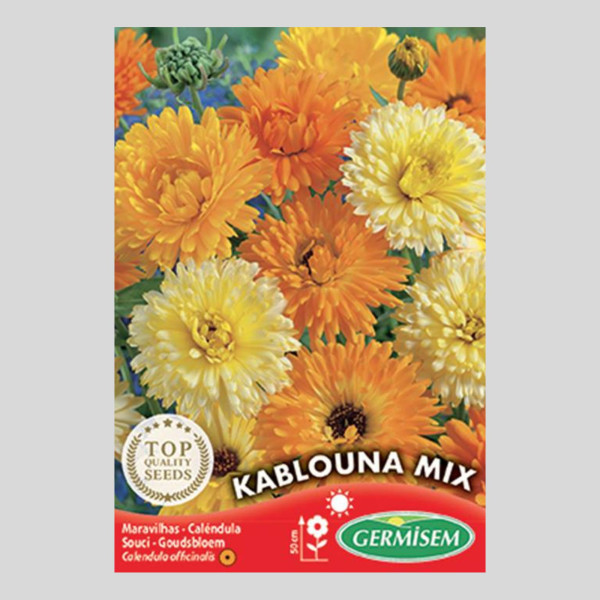 Calendula officinalis "Kablouna Mix" - Semillas
